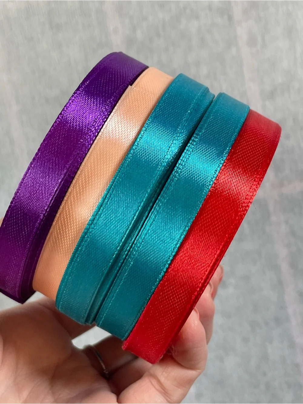 28 Assorted Decorative Ribbon Set - Multicolor - Satin & Velvet Ribbon Rolls